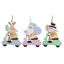 SNEHULIAK, SANTA CLAUS, SOB NA DREVENEJ MOTORKE