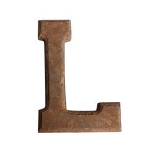 DEKOR KERAMICKÉ PÍSMENO "L", RUSTIKÁLNE