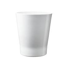 KERAMICKÝ KVETINÁČ NA ORCHIDEU, "MERINA", LESKLÁ BIELA