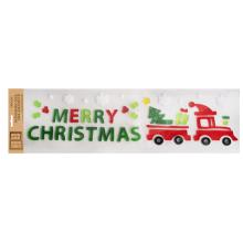 GÉL NA OKNO "MERRY CHRISTMAS", VIANOČNÝ VLAK