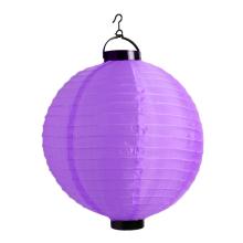 ORGANZA LAMPÁŠ GUĽÔČKA S LED LEVANDUĽA