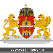 MAGNETKA NA CHLADNIČKU SUVENÍR BUDAPEŠŤ ERB