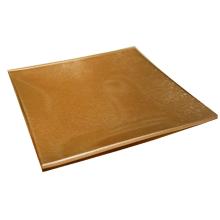 SKLENENÁ MISKA ŠTVORCOVÁ 20X20 ZLATÁ