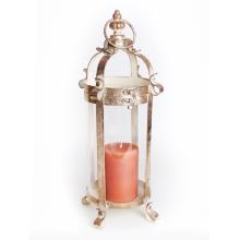 LISOVANÁ KOVOVÁ BÚRKOVÁ LAMPA ZLATÁ