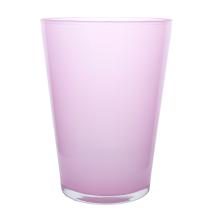 SKLENENÁ VÁZA TVARU "V" FIALOVÁ