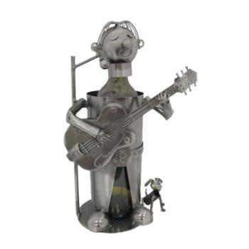 KOVOVÝ DRŽIAK NA VÍNO S GITAROVÝM PSOM